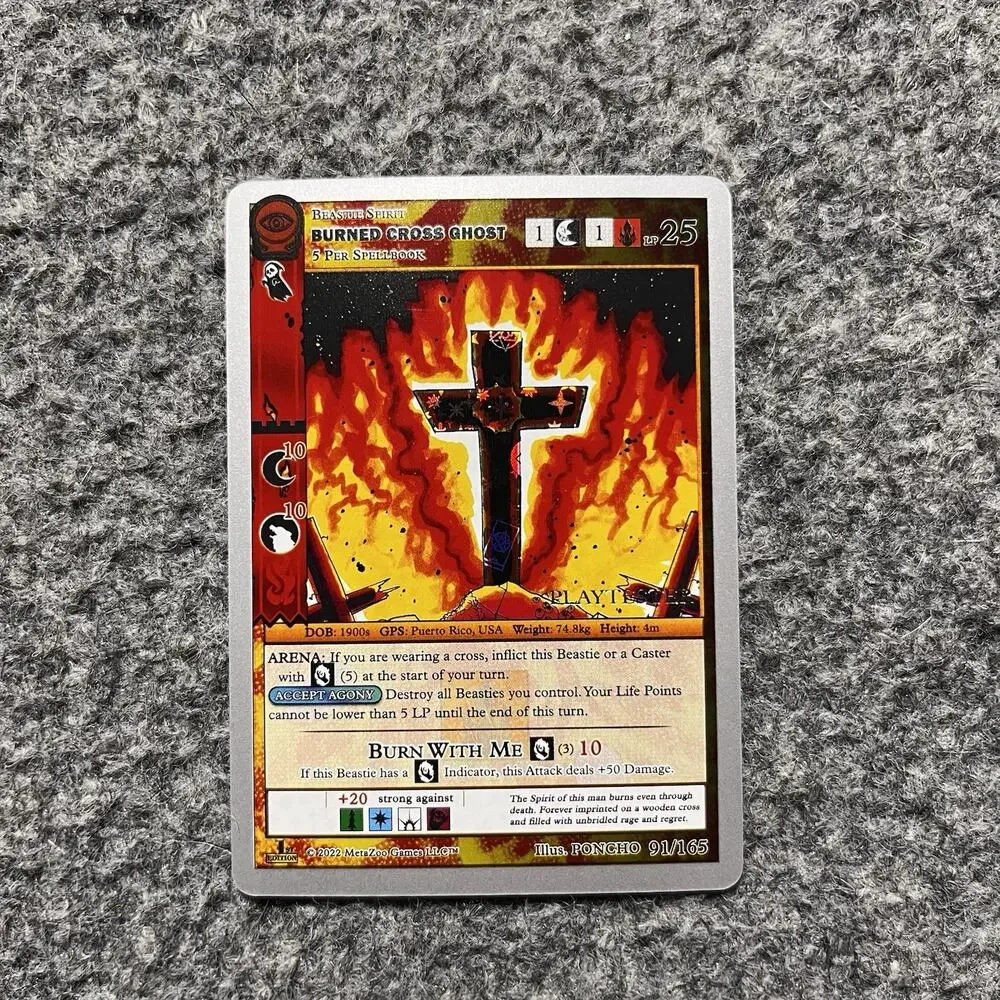 Metazoo Playtester Burned Cross Ghost Rev. Holo Seance 1st Edition Silver Border